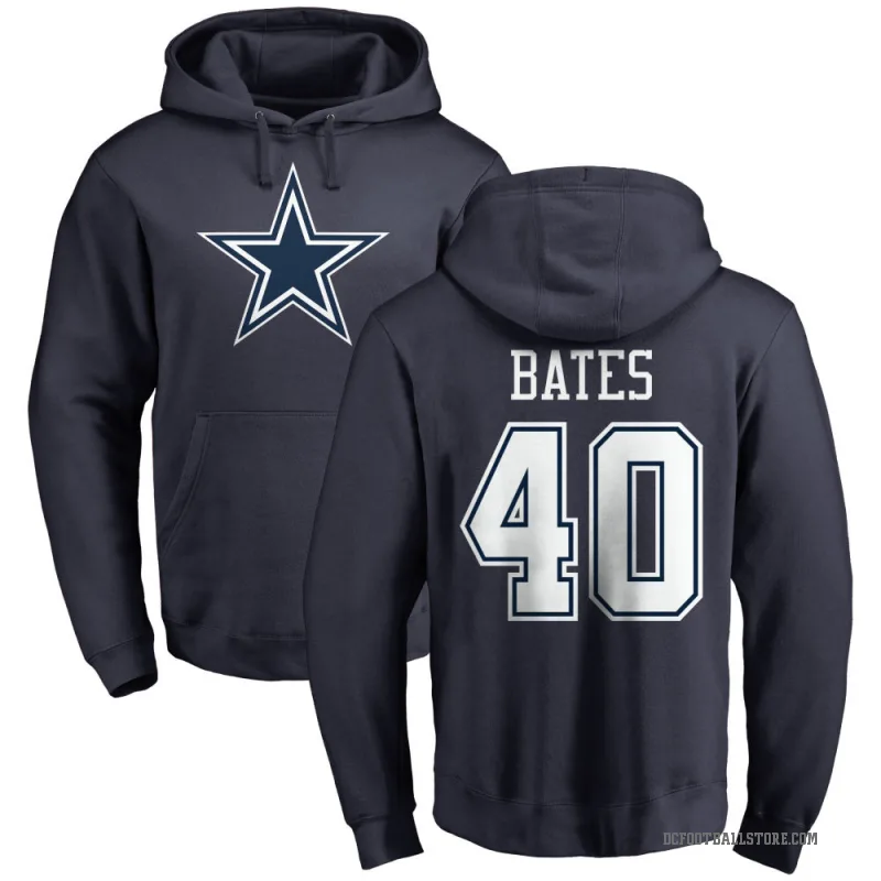 Bill Bates Men's Navy Dallas Cowboys Pro Line by Branded Pullover Hoodie