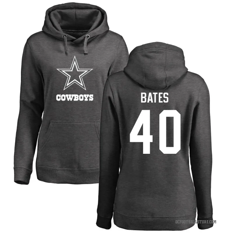 Bill Bates Women's Dallas Cowboys Pro Line by Branded Ash One Color Pullover Hoodie