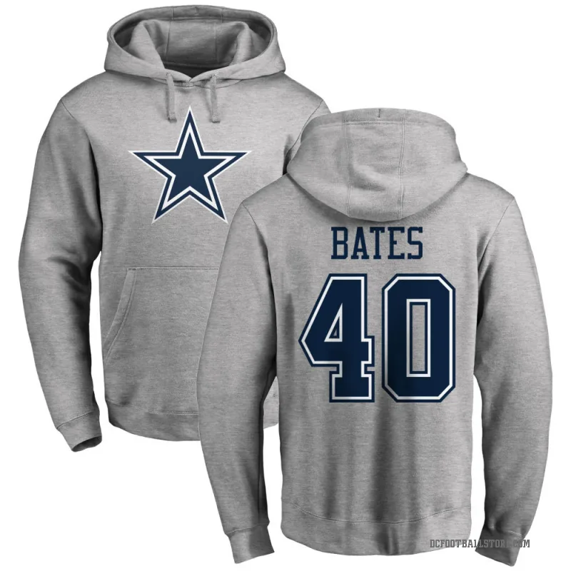 Bill Bates Youth Dallas Cowboys Pro Line by Branded Ash Logo Pullover Hoodie