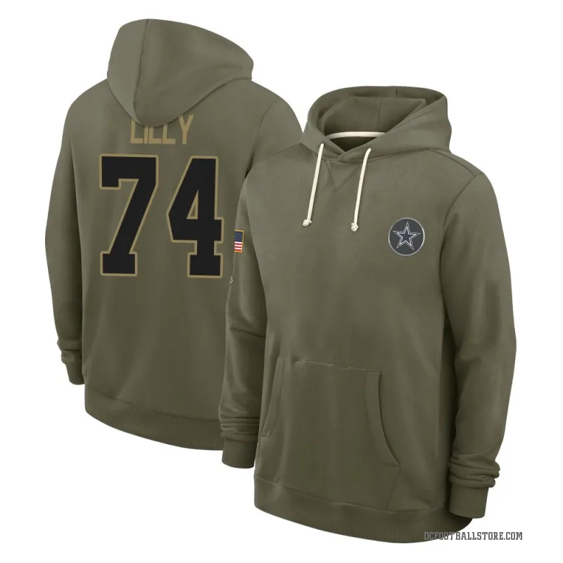 Bob Lilly Men's Olive Dallas Cowboys 2025 Salute to Service Hoodie