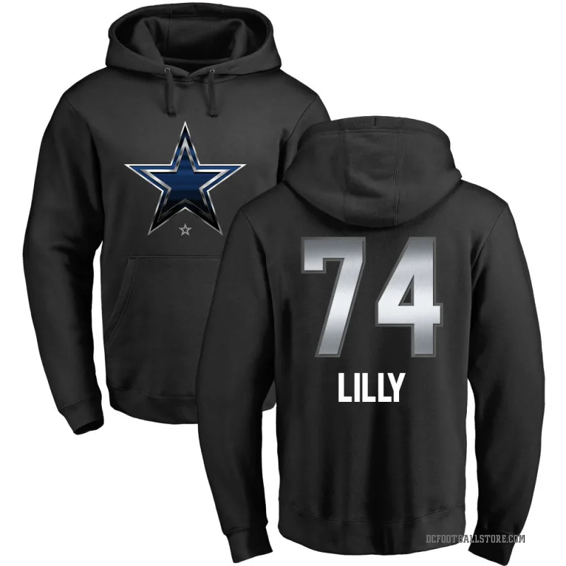 Bob Lilly Youth Black Dallas Cowboys Midnight Mascot Pullover Hoodie