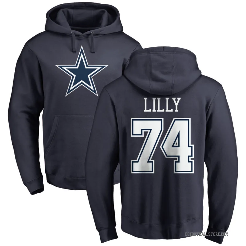 Bob Lilly Youth Navy Dallas Cowboys Pro Line by Branded Pullover Hoodie