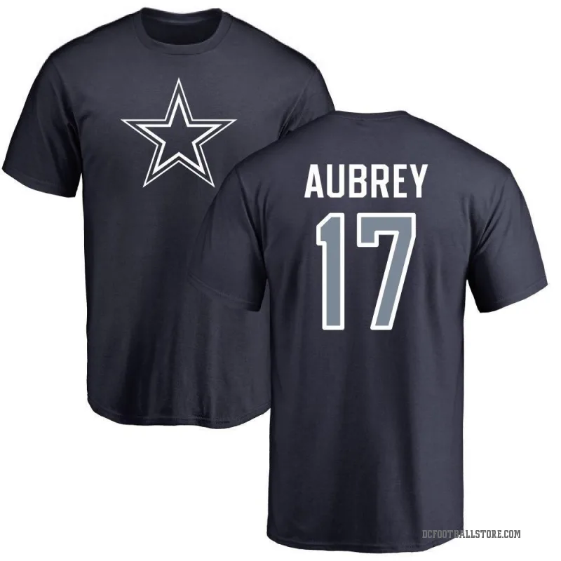Brandon Aubrey Men's Navy Dallas Cowboys Logo T-Shirt -
