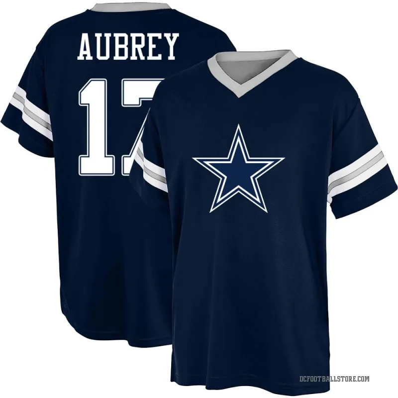 Brandon Aubrey Men's NavyBlue Dallas Cowboys Navy Blue Game Day V-Neck T-Shirt