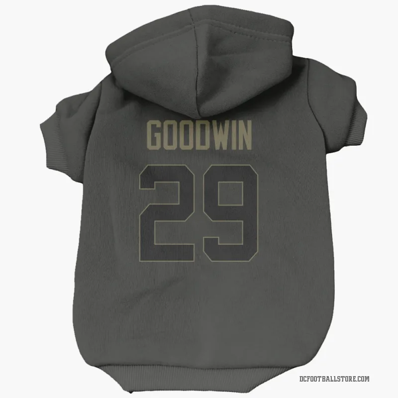 C.J. Goodwin  Black Dallas Cowboys  Service Cat & Dog Pet Hoodie