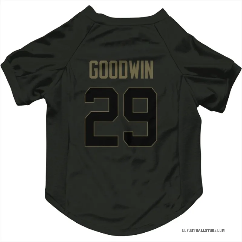 C.J. Goodwin  Black Dallas Cowboys  Service Cat & Dog Pet Jersey