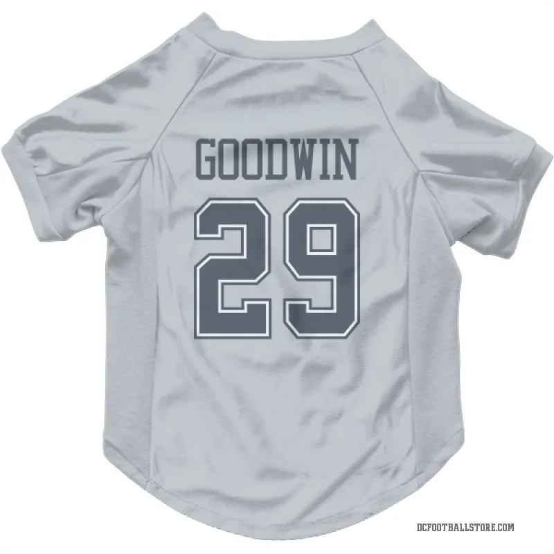 C.J. Goodwin  Gray Dallas Cowboys  Cat & Dog Pet Jersey