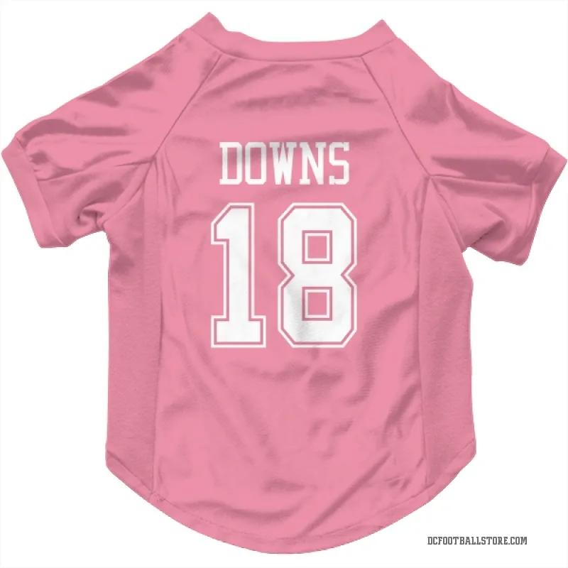 Caleb Downs  Pink Dallas Cowboys  Cat & Dog Pet Jersey