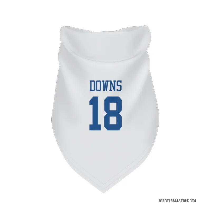 Caleb Downs  White Dallas Cowboys  Cat & Dog Pet Bandana