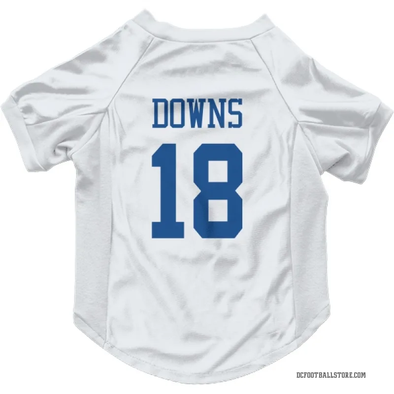 Caleb Downs  White Dallas Cowboys  Cat & Dog Pet Jersey