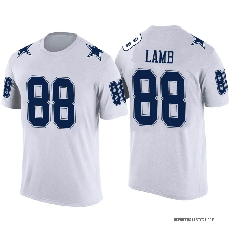 CeeDee Lamb Men's White Dallas Cowboys Color Rush T-Shirt