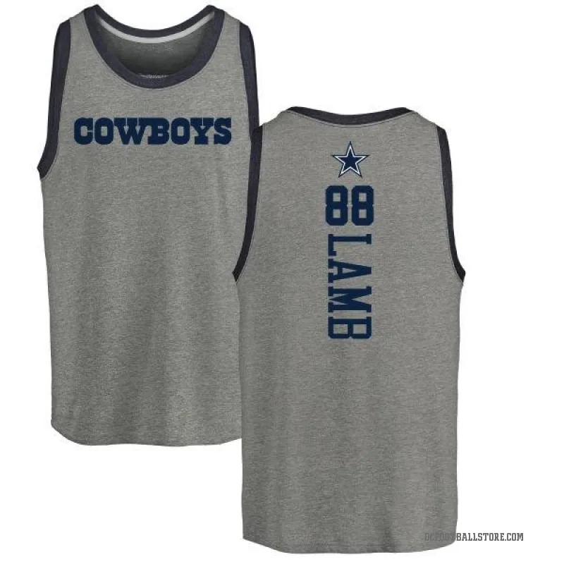 CeeDee Lamb Youth Ash Dallas Cowboys Backer Tank Top -