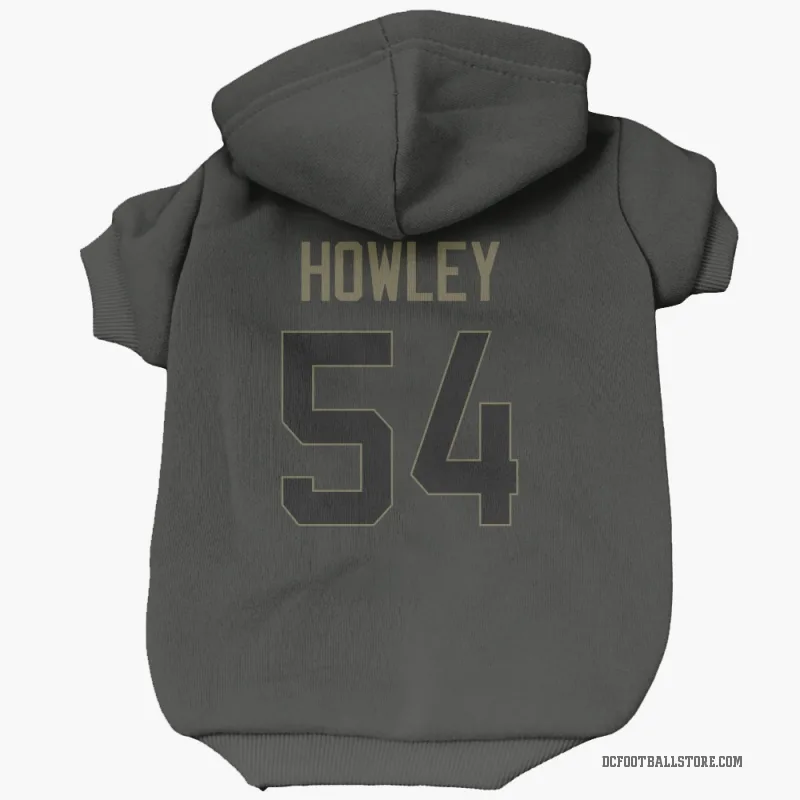 Chuck Howley  Black Dallas Cowboys  Service Cat & Dog Pet Hoodie