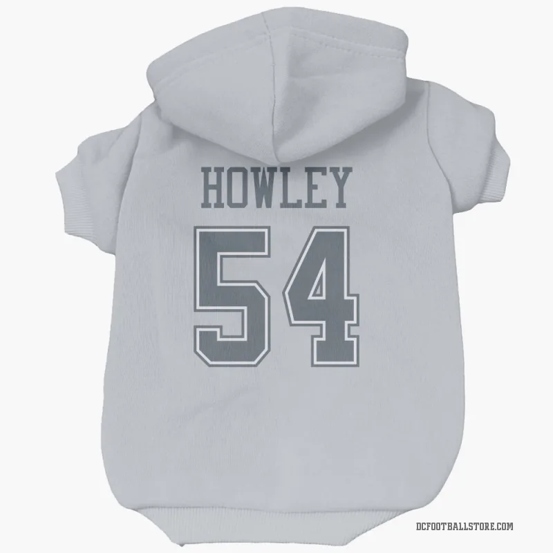 Chuck Howley  Gray Dallas Cowboys  Cat & Dog Pet Hoodie