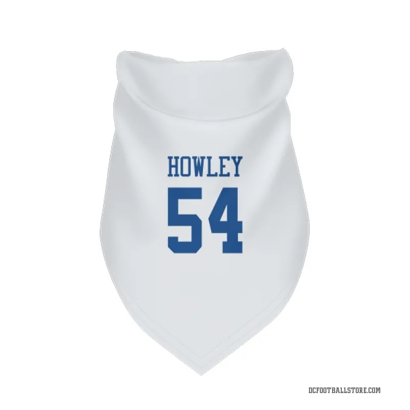 Chuck Howley  White Dallas Cowboys  Cat & Dog Pet Bandana