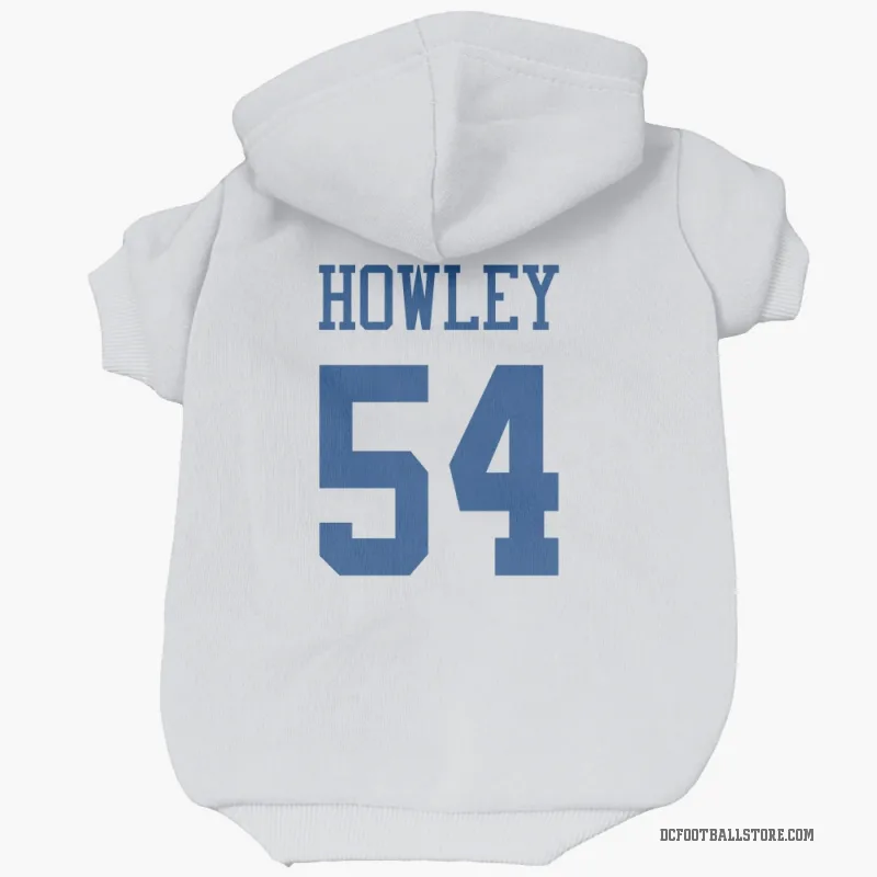 Chuck Howley  White Dallas Cowboys  Cat & Dog Pet Hoodie