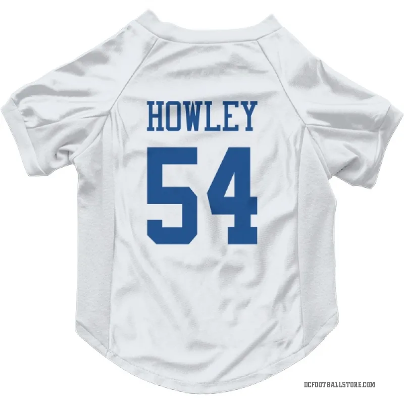 Chuck Howley  White Dallas Cowboys  Cat & Dog Pet Jersey