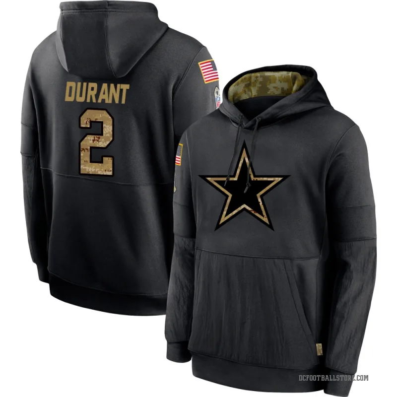 Cobie Durant Men's Black Dallas Cowboys 2020 Salute to Service Sideline Performance Pullover Hoodie