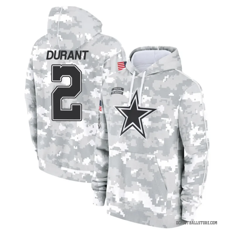 Cobie Durant Men's Camo Dallas Cowboys Arctic 2024 Salute to Service Club Fleece Pullover Hoodie