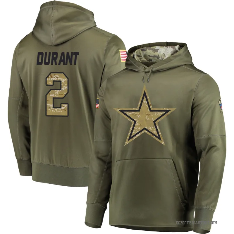 Cobie Durant Men's Olive Dallas Cowboys Salute to Service Pullover Hoodie