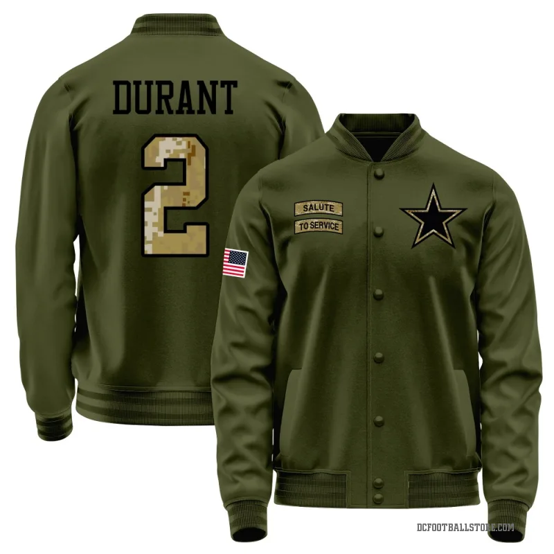 Cobie Durant Men's Olive Dallas Cowboys Salute to Service Sideline Performance Jacket