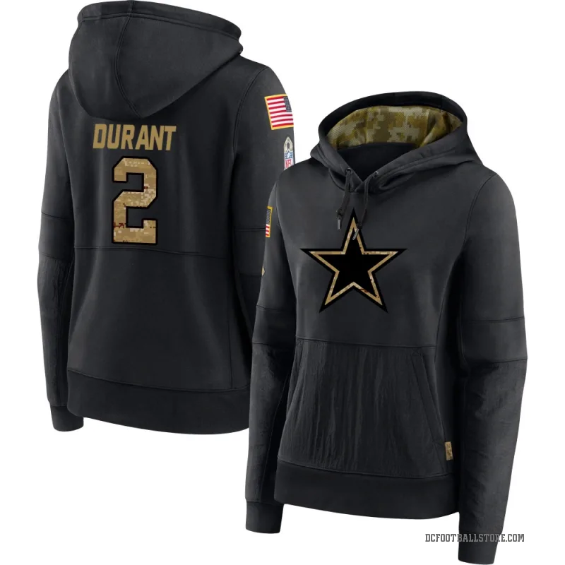 Cobie Durant Women's Black Dallas Cowboys 2020 Salute to Service Sideline Performance Pullover Hoodie
