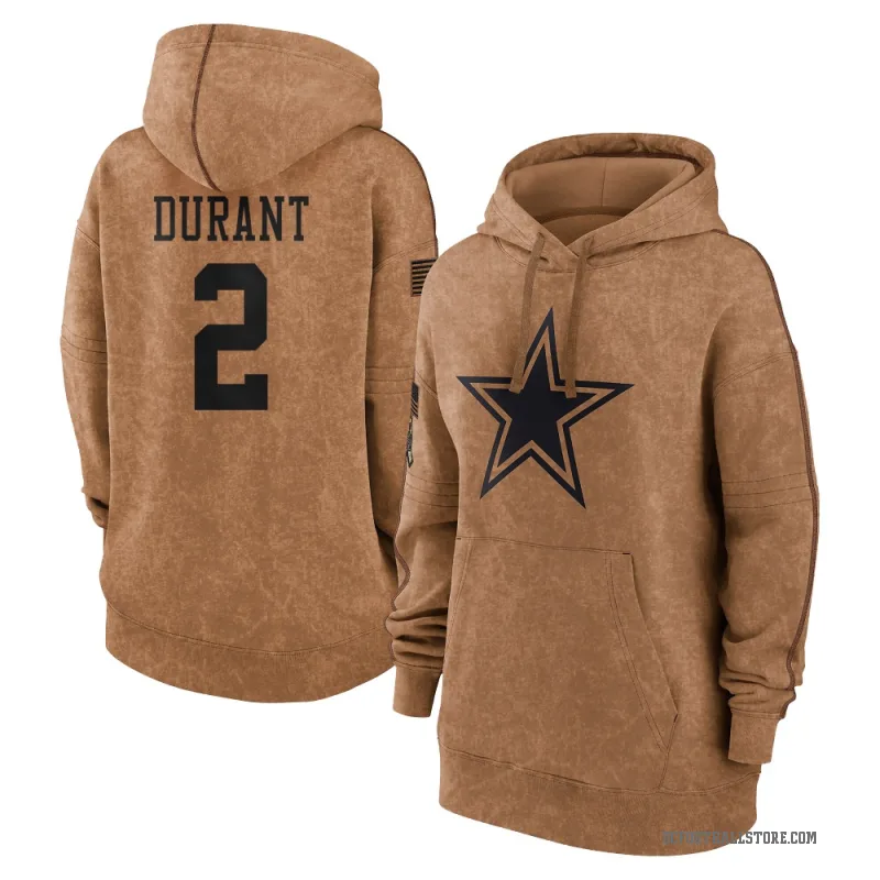 Cobie Durant Women's Brown Dallas Cowboys 2023 Salute To Service Pullover Hoodie