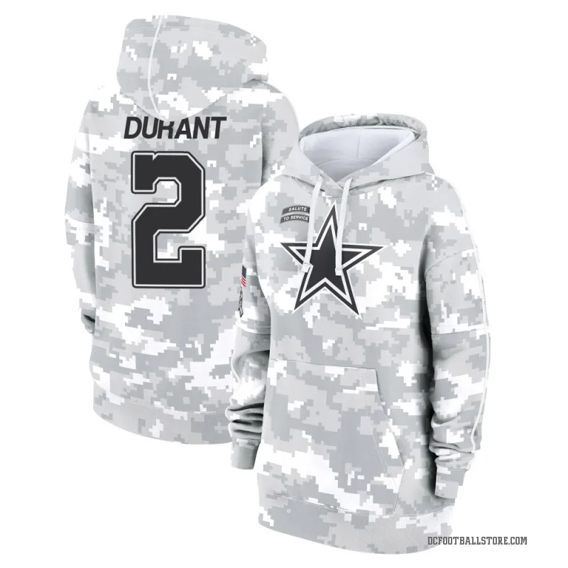 Cobie Durant Women's Camo Dallas Cowboys Arctic 2024 Salute to Service Club Fleece Pullover Hoodie