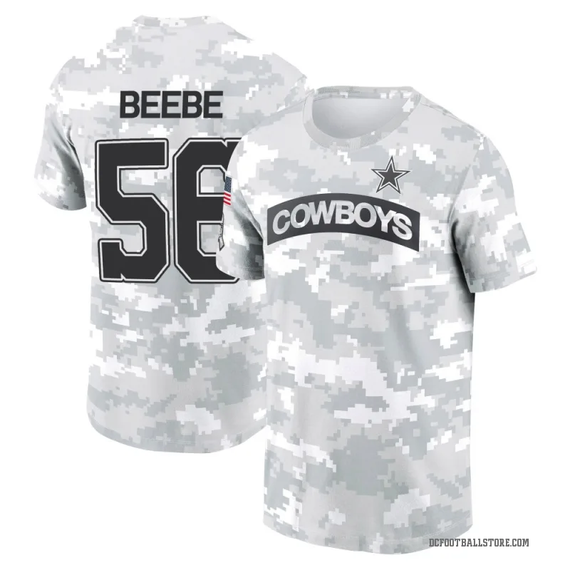 Cooper Beebe Men's Camo Dallas Cowboys Arctic 2024 Salute to Service Performance T-Shirt