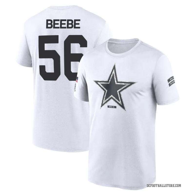 Cooper Beebe Men's White Dallas Cowboys 2024 Salute to Service Performance T-Shirt