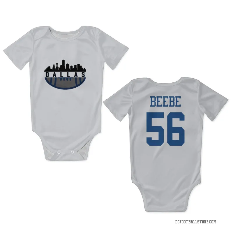 Cooper Beebe  White Dallas Cowboys  Newborn & Infant Bodysuit
