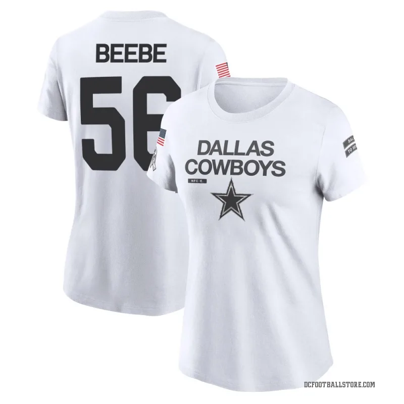 Cooper Beebe Women's White Dallas Cowboys 2024 Salute to Service Performance T-Shirt