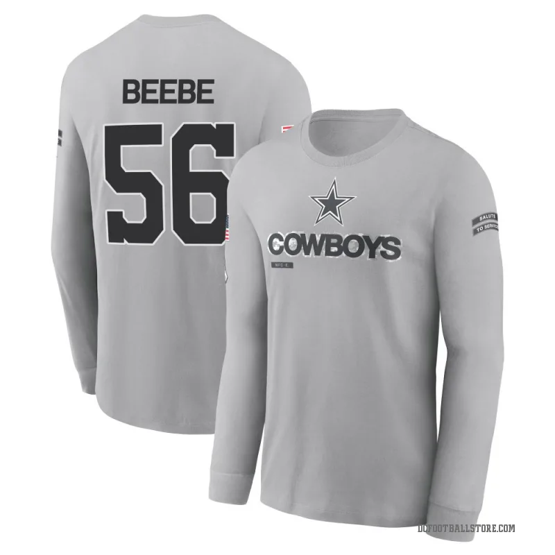 Cooper Beebe Youth Gray Dallas Cowboys 2024 Salute to Service Long Sleeve T-Shirt