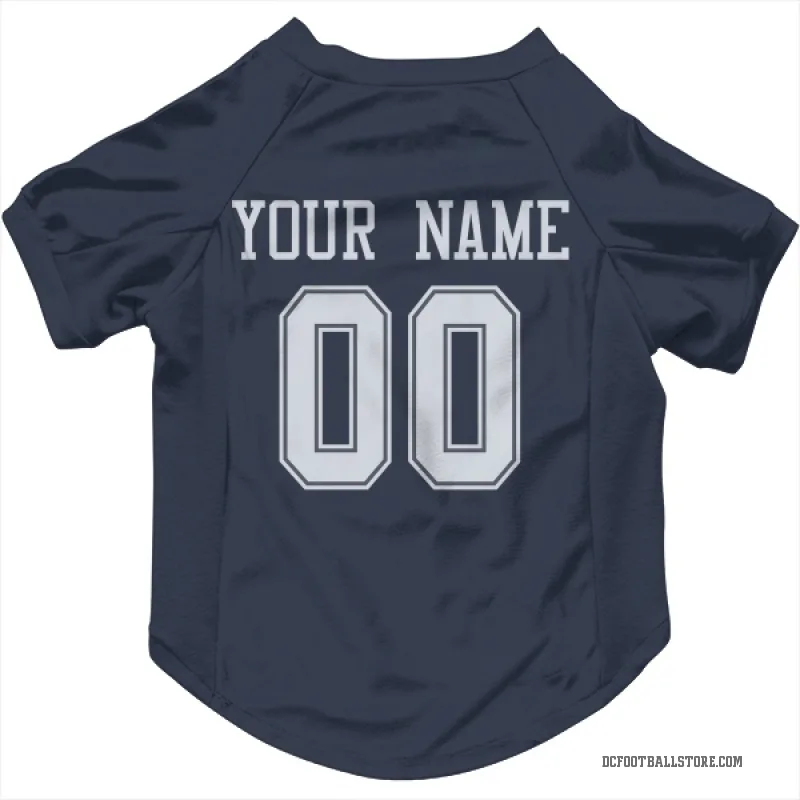 Custom  Navy Dallas Cowboys   Cat & Dog Pet Jersey