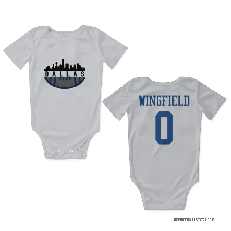 DJ Wingfield  White Dallas Cowboys  Newborn & Infant Bodysuit