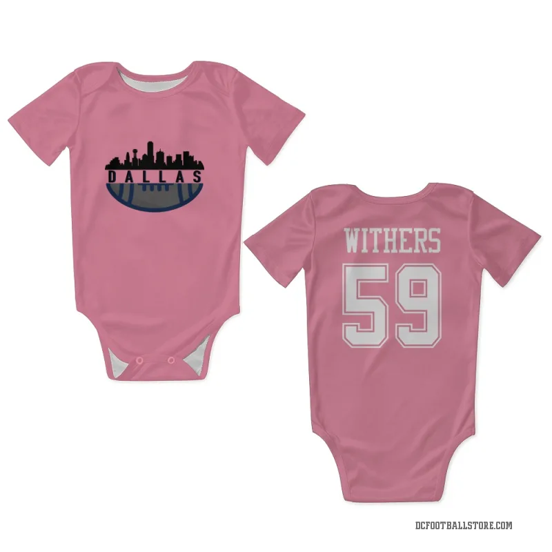 D.J. Withers  Pink Dallas Cowboys  Newborn & Infant Bodysuit