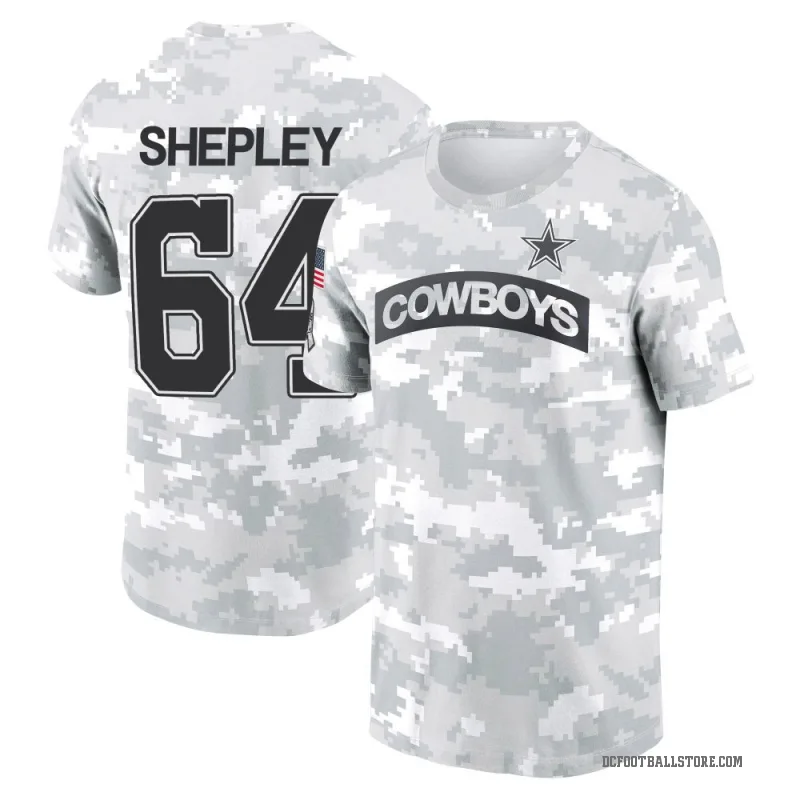 Dakoda Shepley Men's Camo Dallas Cowboys Arctic 2024 Salute to Service Performance T-Shirt