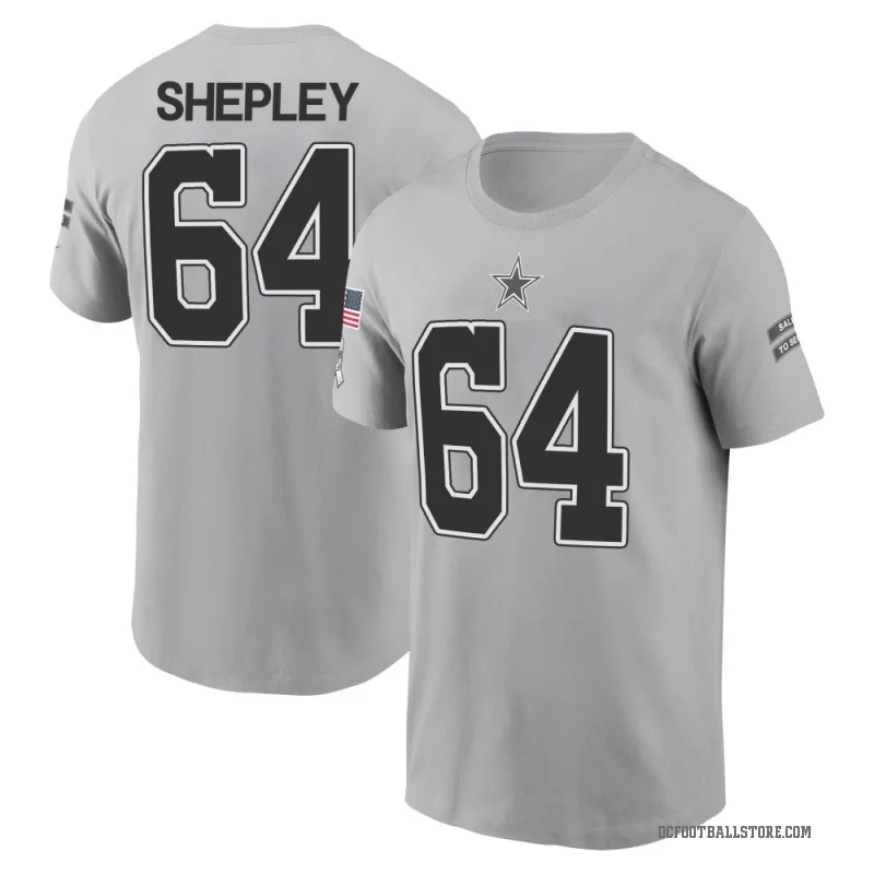 Dakoda Shepley Men's Gray Dallas Cowboys 2024 Salute to Service T-Shirt