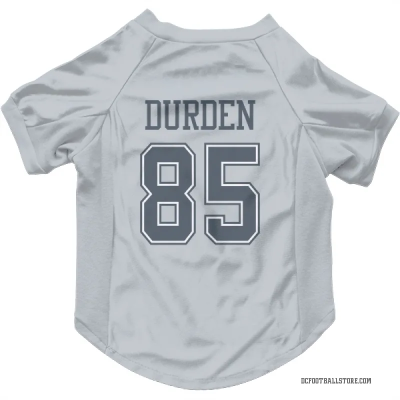 David Durden  Gray Dallas Cowboys  Cat & Dog Pet Jersey