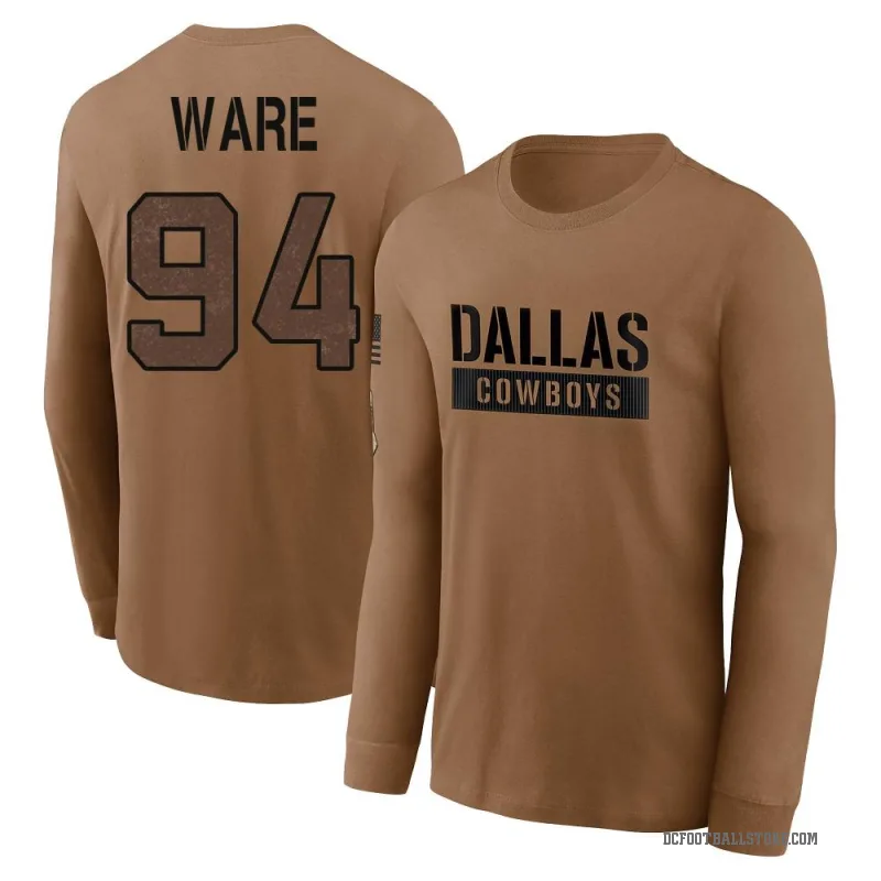 DeMarcus Ware Men's Brown Dallas Cowboys 2023 Salute To Service Long Sleeve T-Shirt