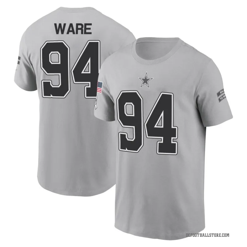 DeMarcus Ware Men's Gray Dallas Cowboys 2024 Salute to Service T-Shirt