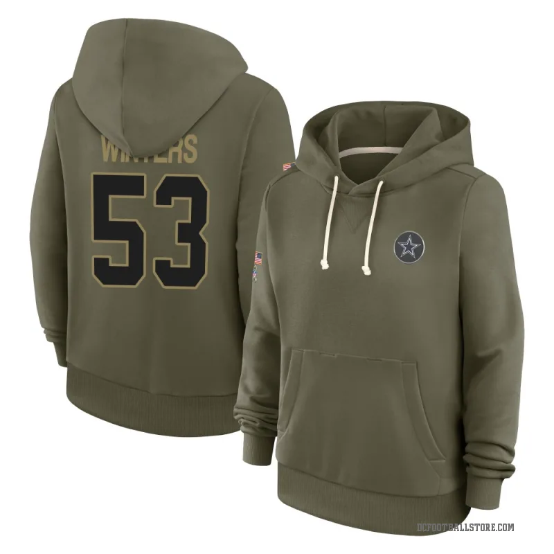 Dee Winters Women's Olive Dallas Cowboys 2025 Salute to Service Hoodie