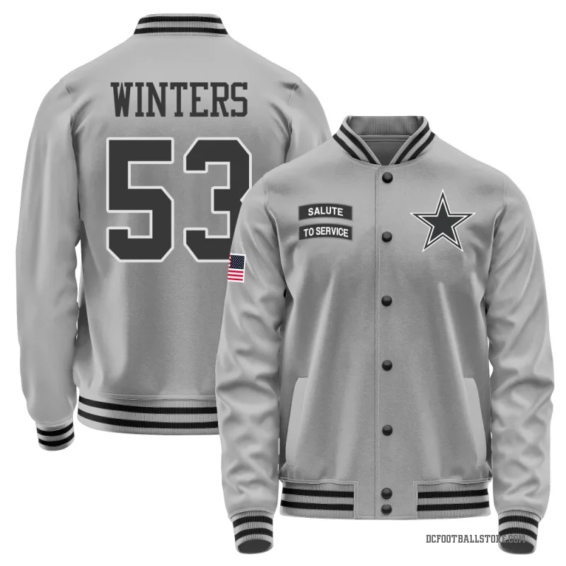 Dee Winters Youth Gray Dallas Cowboys Salute to Service Performance Jacket