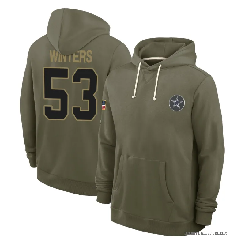 Dee Winters Youth Olive Dallas Cowboys 2025 Salute to Service Hoodie