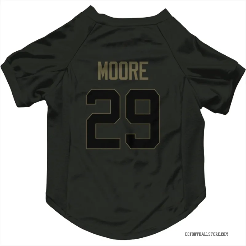 Devin Moore  Black Dallas Cowboys  Service Cat & Dog Pet Jersey