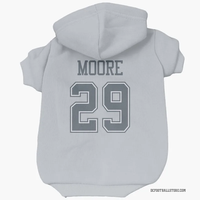 Devin Moore  Gray Dallas Cowboys  Cat & Dog Pet Hoodie
