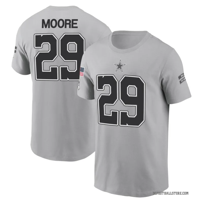 Devin Moore Youth Gray Dallas Cowboys 2024 Salute to Service T-Shirt