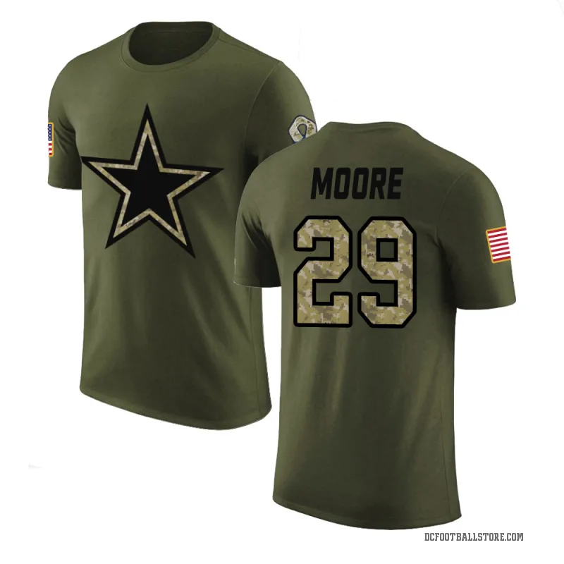 Devin Moore Youth Olive Dallas Cowboys Salute to Service T-Shirt