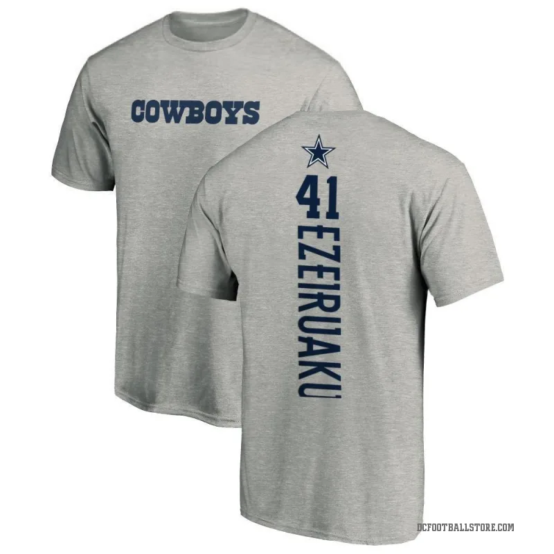 Donovan Ezeiruaku Men's Ash Dallas Cowboys Backer T-Shirt -