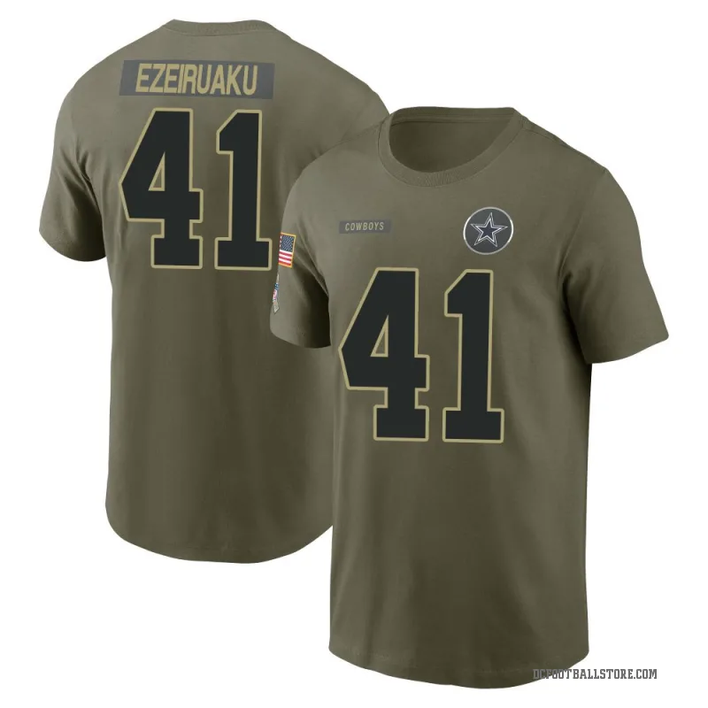 Donovan Ezeiruaku Men's Olive Dallas Cowboys 2025 Salute to Service T-Shirt